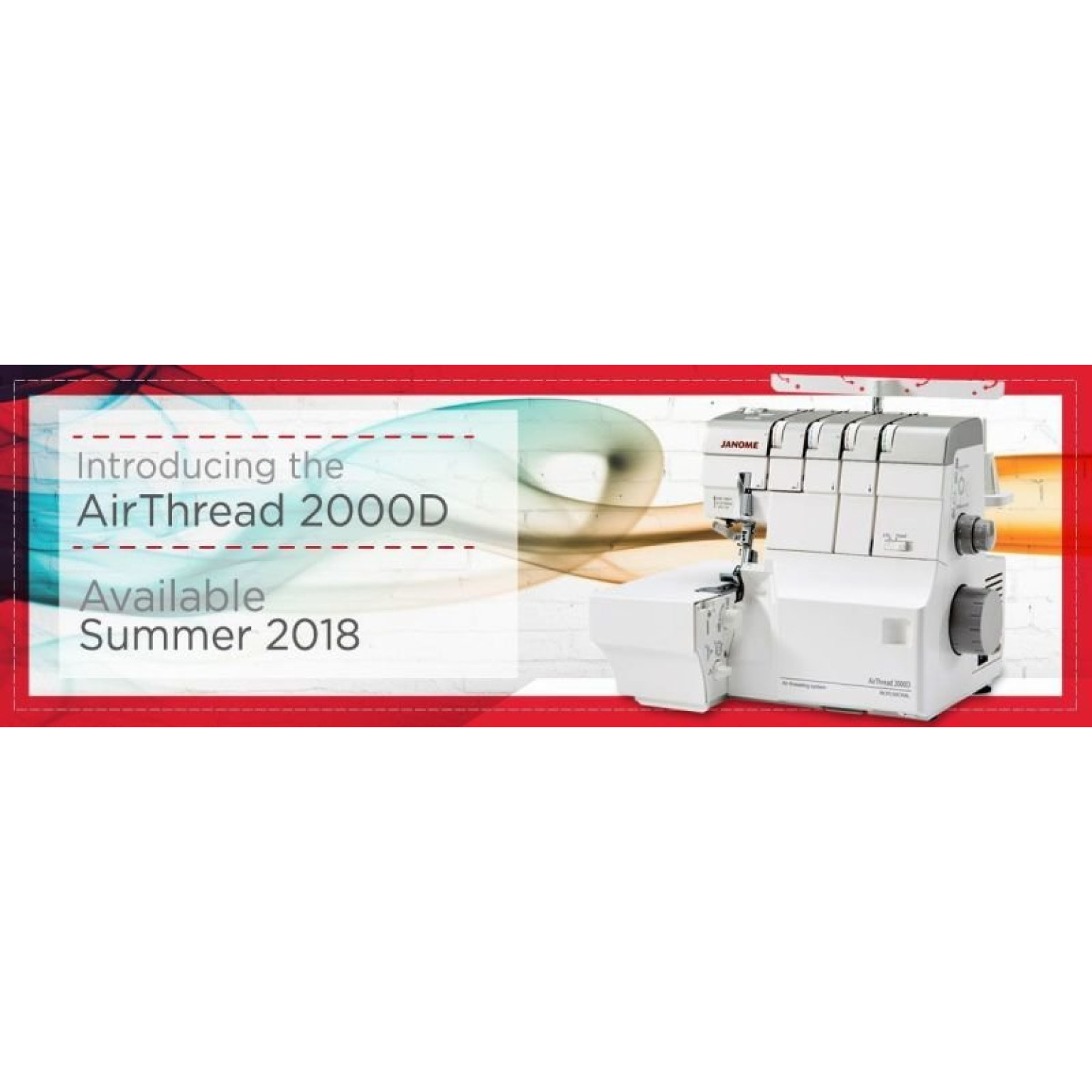 Floor model Janome 2000 Air threader 4 thread overlocker The Sewing