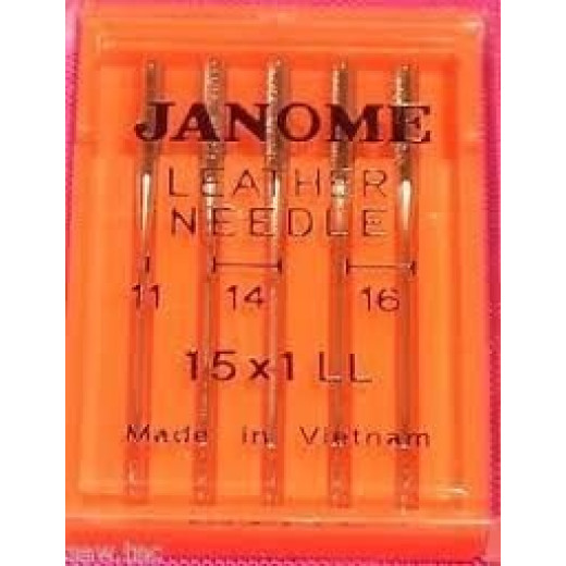 Janome Leather Point Needles Mixes 11 To 16