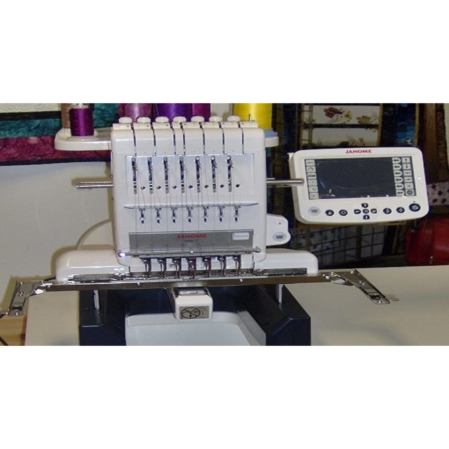 Janome MB7e seven needle embroidery sewing machine The Sewing Machine