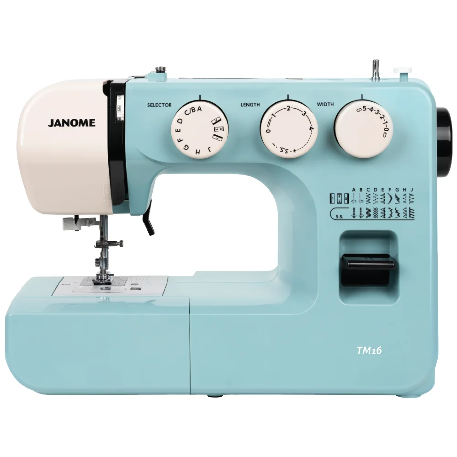 The New Janome TM16 sewing machine The Sewing Machine Company