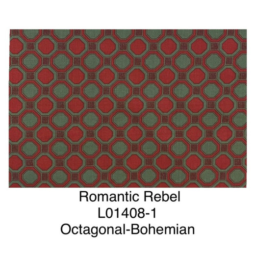 The cotton fabric Romantic Rebel Octagonal Bohemain L01408-1 by Leutenegger is (1)