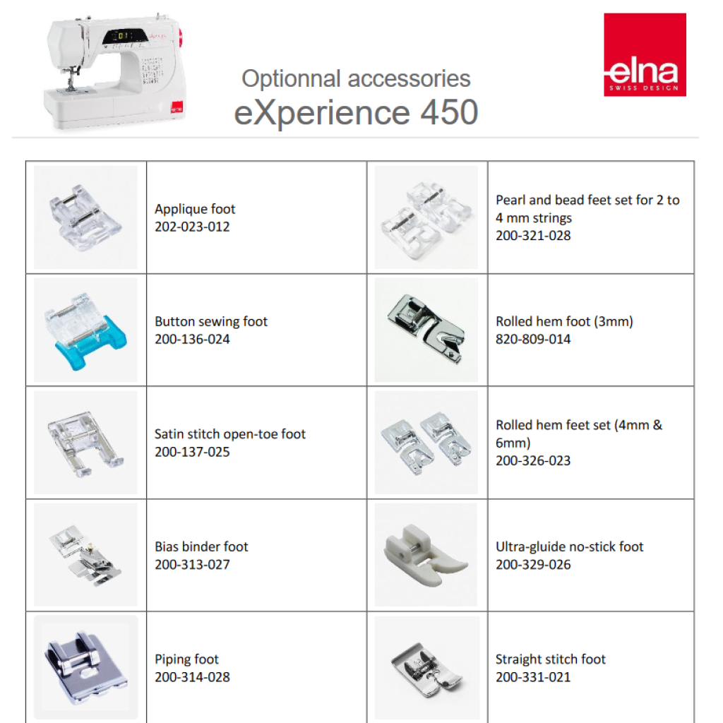 Elna experience 450 sewing machine The Sewing Machine Company