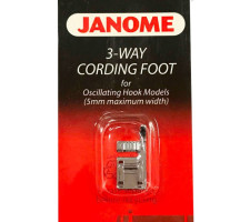 3 Way Cording Foot For Janome 5mm Machines (1)
