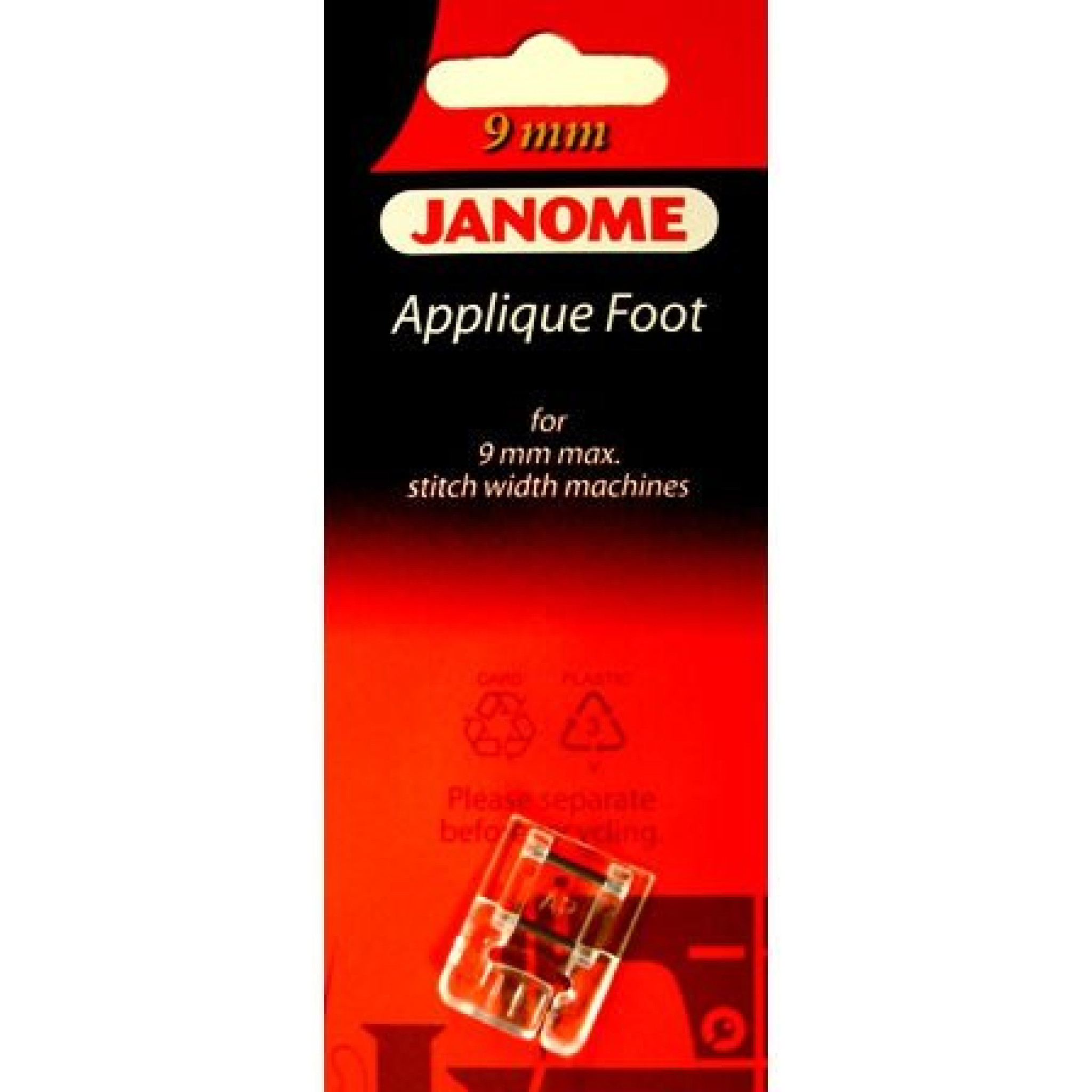 Applique Foot For Janome 9mm Sewing Machines The Sewing Machine Company
