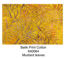 Batik Print. 640064 Mustard Leaves (1)