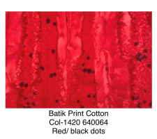Batik fabric colour 1420 red 640064 (1)