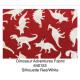 Dinosaur Adventures Fabric 640153 Silhouette Red-white (1)