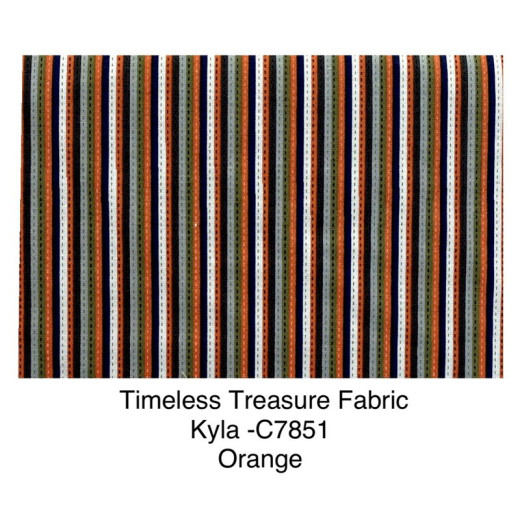 End Of Roll Timeless Treasures Kyla C7851, Orange Is 100% Quilters Cotton Material (1)