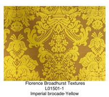 Florence Broadhust Textures Imperial Brocade Yellow (1)