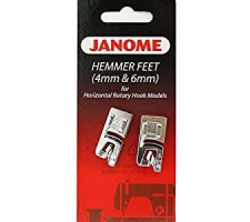 Hemming Feet 4mm And 6mm To Fit Janome 7mm Machines