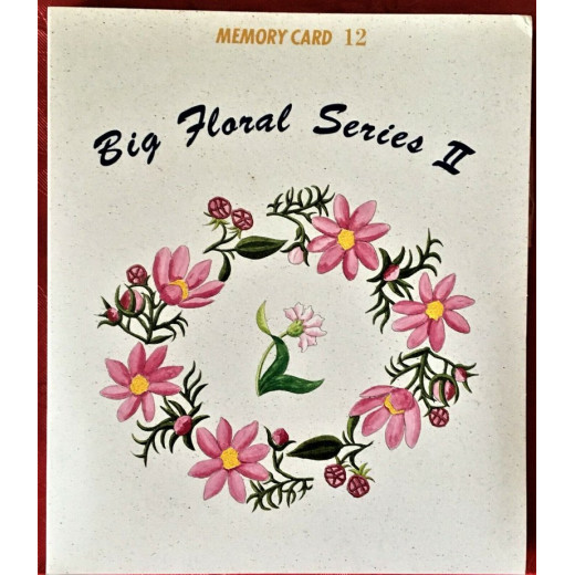 Janome Big Floral Series 2 Embroidery Card Number 12 (1)