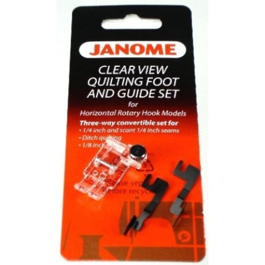 Janome Clear View Quilting Foot And Guide Set 7mm