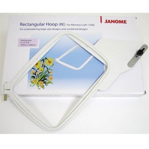 Janome Re Hoop Is Ideal For Use With Hat Hoop
