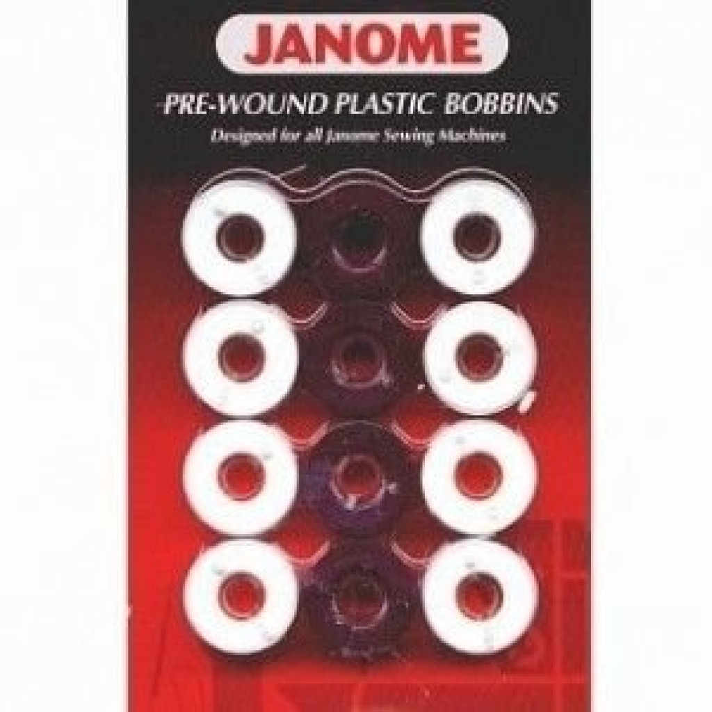 Pre Wound Black And White Bobbins For Janome Embroidery Machines The Sewing Machine Company