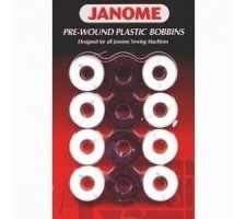 Pre Wound Black And White Bobbins For Janome Embroidery Machines