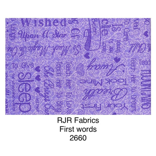RJR Fabrics, 2660 First words (1)