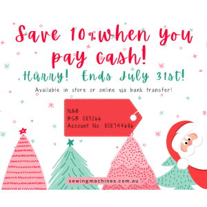 Christmas In July 2024 at the sewing machine company starts TODAY