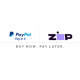 Paypal and Zipay available here