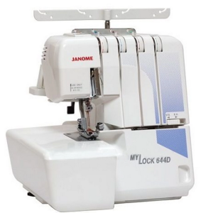 The Janome 644d overlocker with the Blue Front