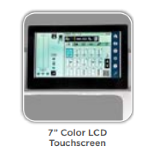 The Janome CM8 has a 7 inch colour screenCm8 7inch Screen