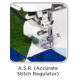 Janome Continental Cm8 has the Asr Stitch Regulator