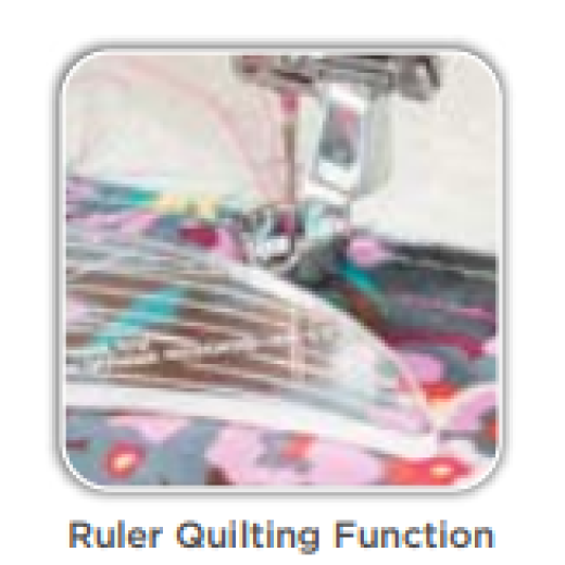The Janome continental Cm8 Rula Quilting Function