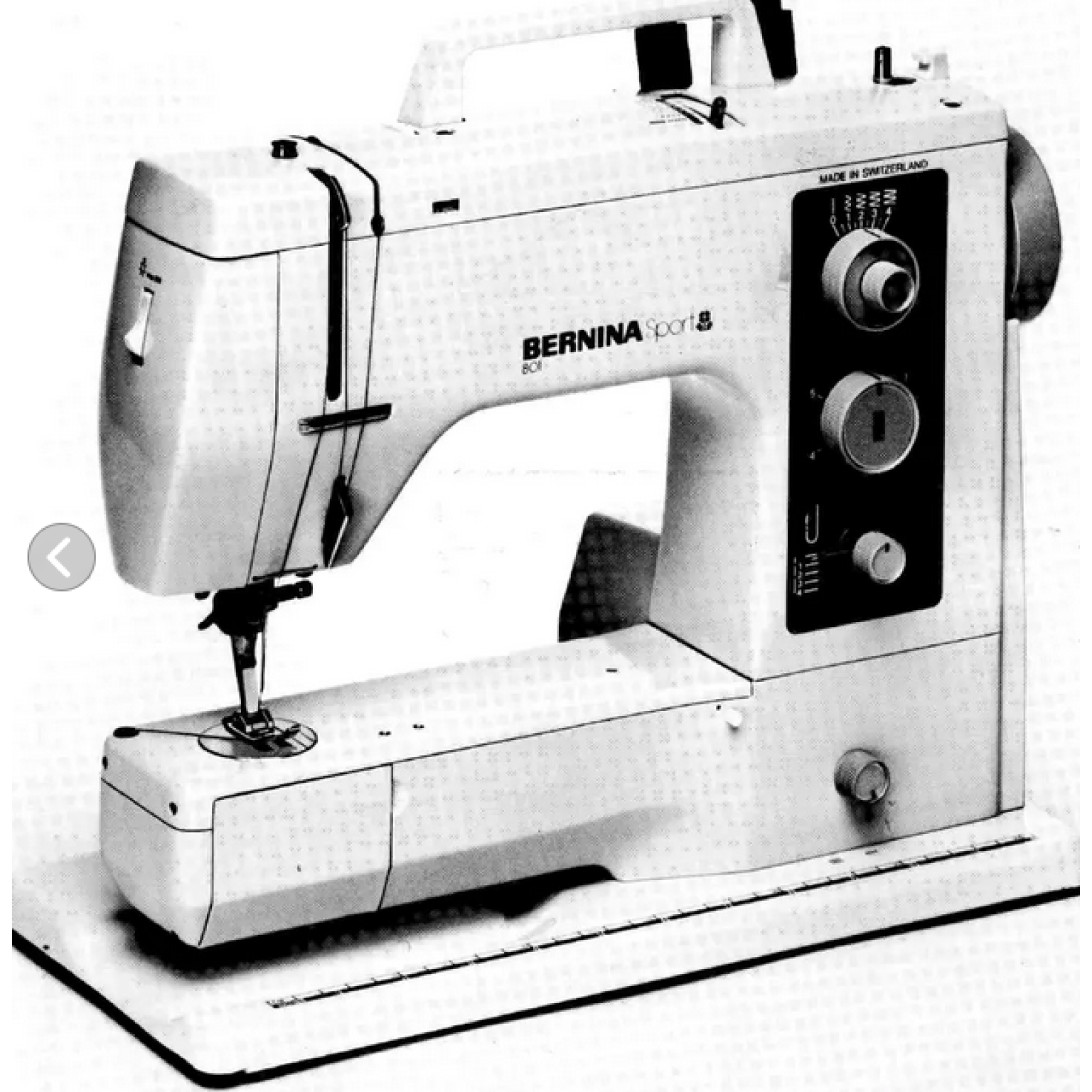 Preloved Bernina 801 Sewing Machine The Sewing Machine Company