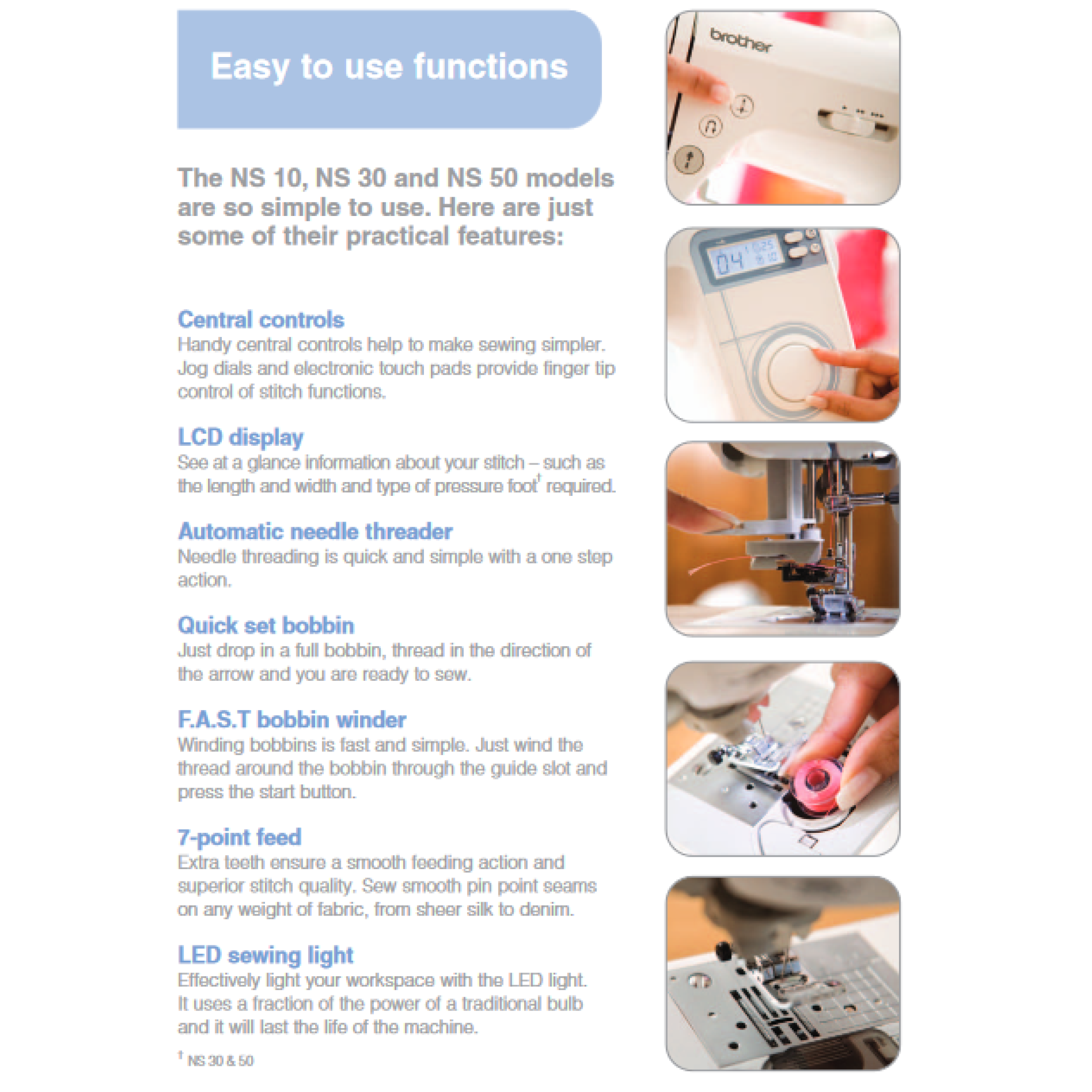 Brother NS30 floor model sewing machine The Sewing Machine Company