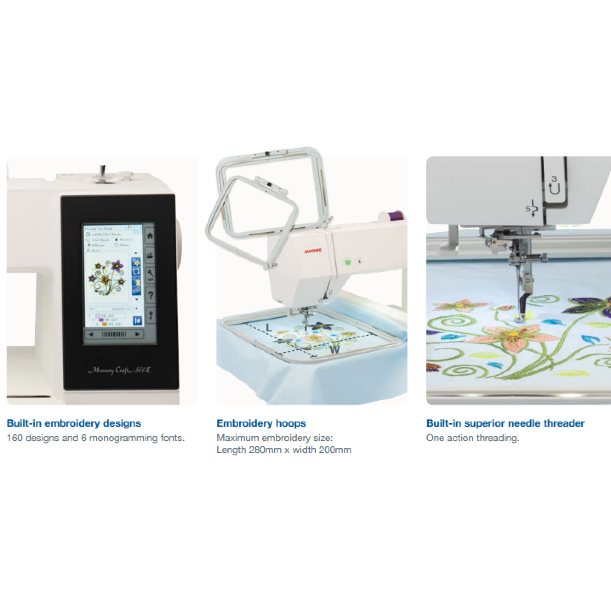 The Janome 500e limited edition embroidery machine The Sewing Machine