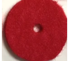 Red felt for sewing machines