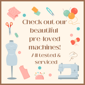The Sewing machine prides itself on our range of Preloved sewing machines