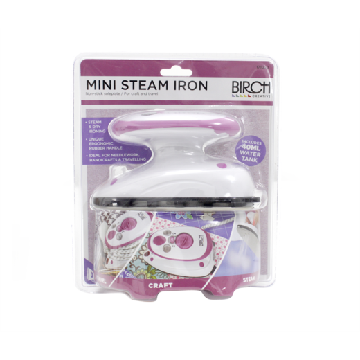 Birch Mini Steam Iron In Bliuster Pack