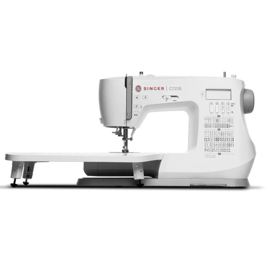 The Singer C7255 sewing machine with bonus extension table