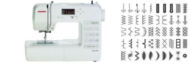 The Janome Dc2050 computerised sewing machine