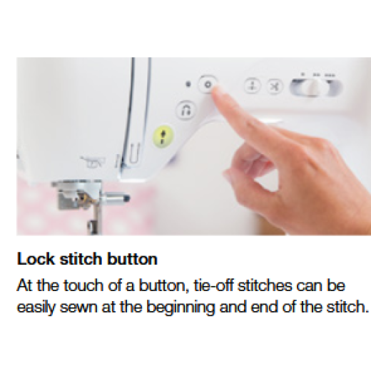 Brother F420 Lock Stitch Button