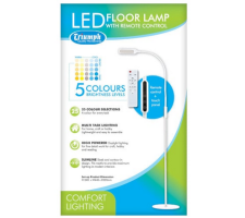 Led Floor Lamp With Remote Control In 5 Colours