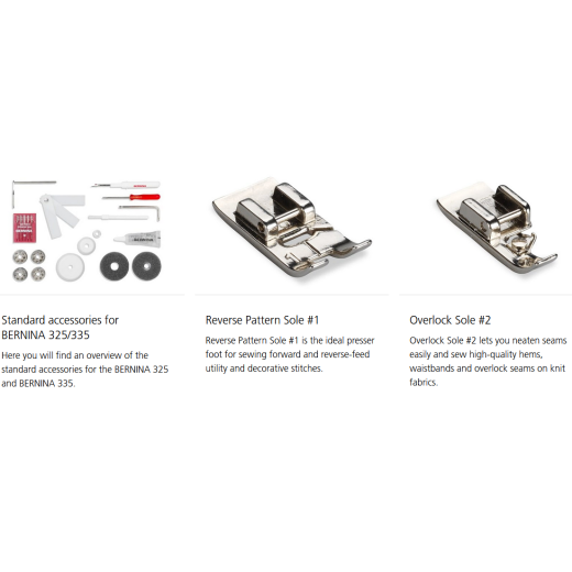 Bernina B325 Various Feet And Optional