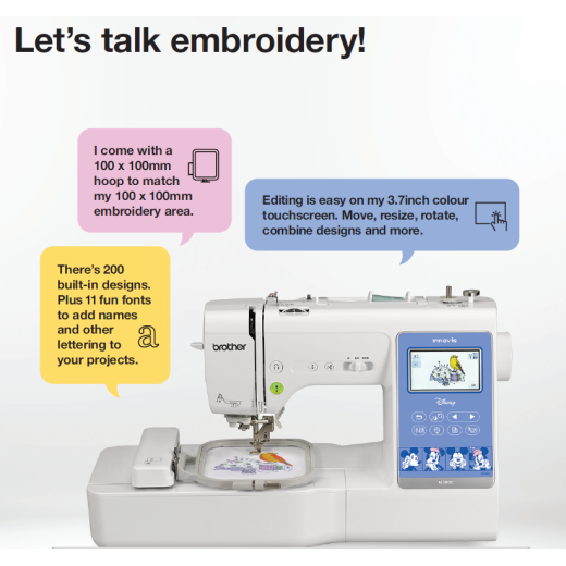 Brother M380d Lets Talk Embroidery