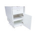 Cannington Cutting Table Drawers Open White