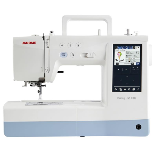 Janome Memory craft 1000 sewing and embroidery machine