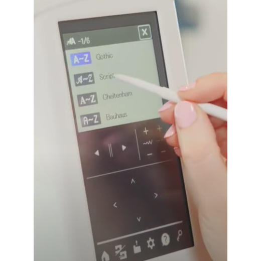 Janome Mc1000 Font Selection